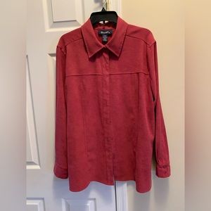 Denim and Co Faux Suede Shirt/Jacket